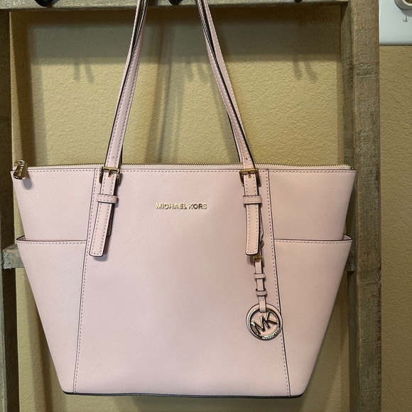 Michael Kors Pink Tote Bag with Modern Minimalist Design